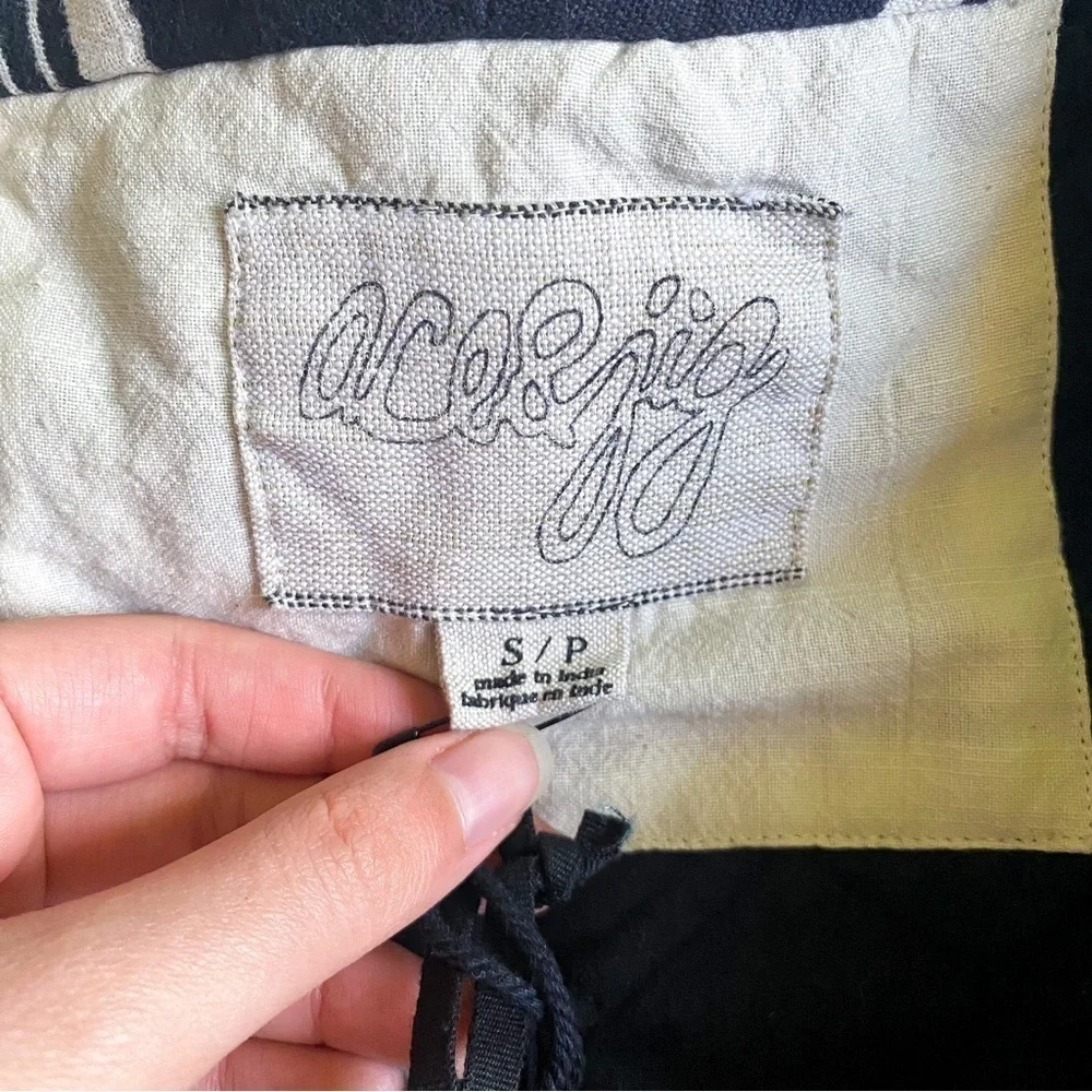 Ace & Jig Coat Storm Overcoat Quilted Single-Breasted Black Geo S NWT - Picture 10 of 13